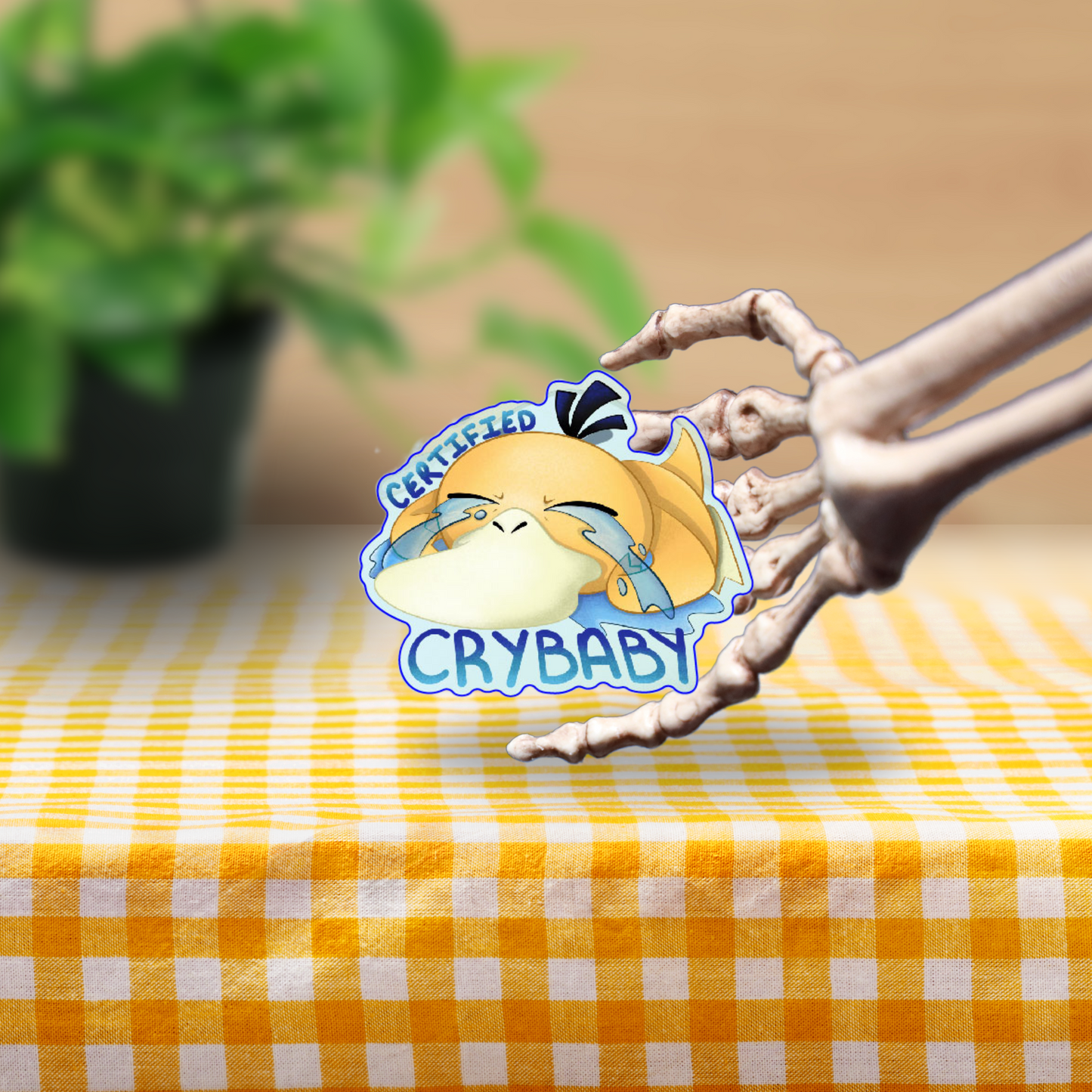 Crybaby Psyduck Vinyl Sticker