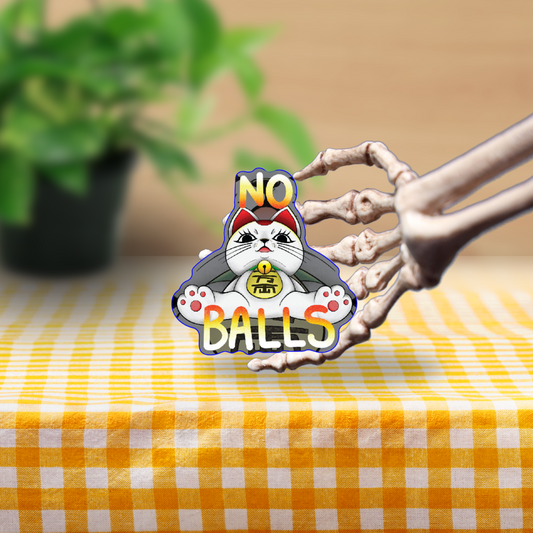 No Balls Vinyl Sticker