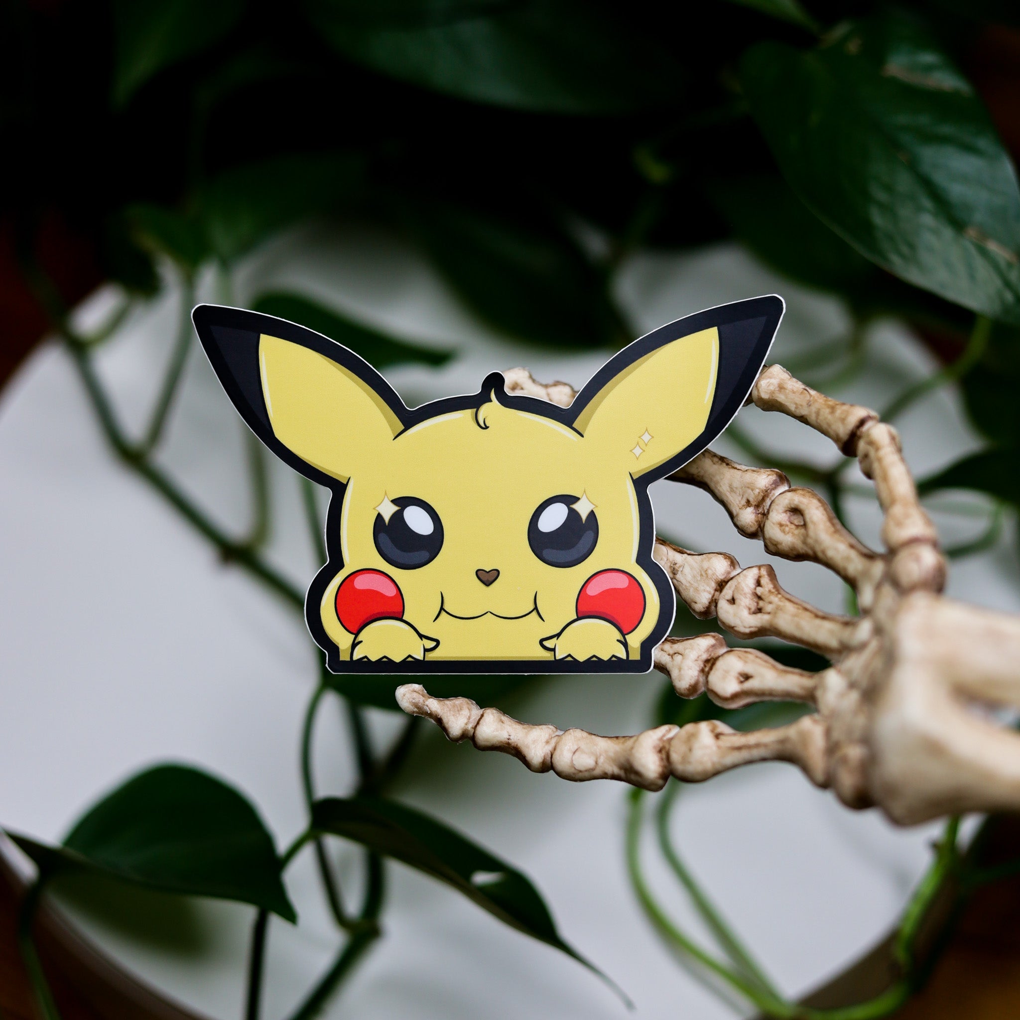 Pikachu Cute Peeker Vinyl Sticker – LeSaltyOnion