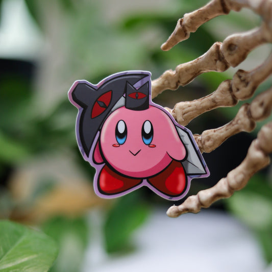 Kirby Cult of the Lamb Vinyl Sticker