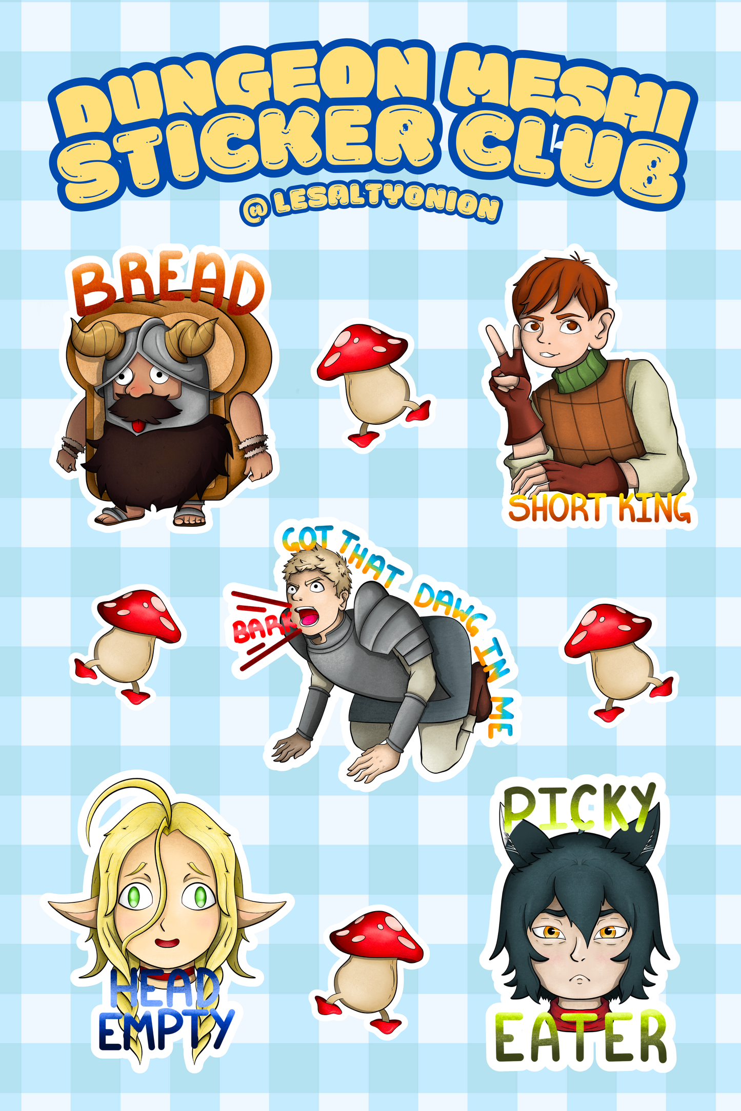 Delicious In Dungeon Sticker Sheet!