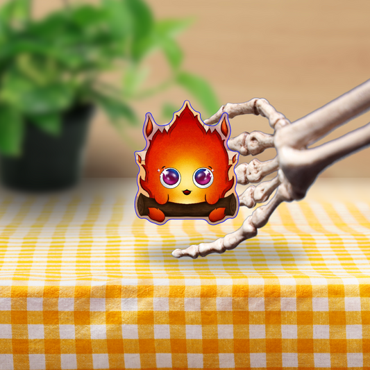 Kawaii Calcifer Vinyl Sticker