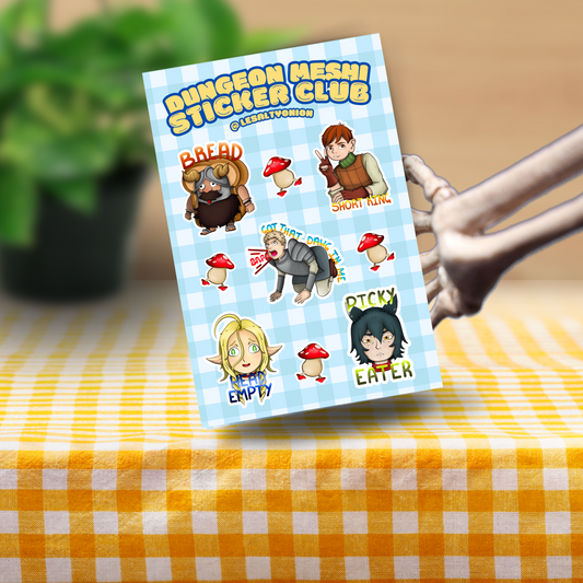 Delicious In Dungeon Sticker Sheet!